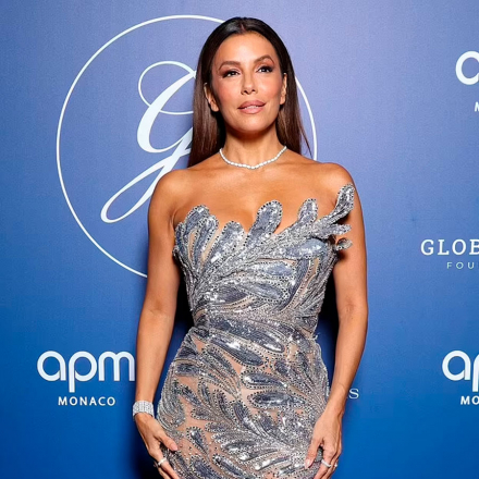 Eva Longoria incanta in un abito di paillettes alla Global Gift Gala di Parigi