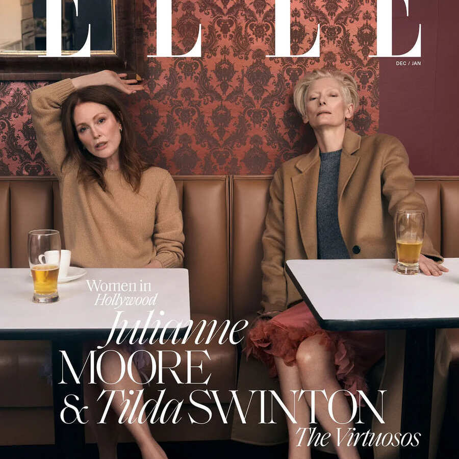 Julianne Moore y Tilda Swinton: Iconos de Hollywood en la portada de Elle US