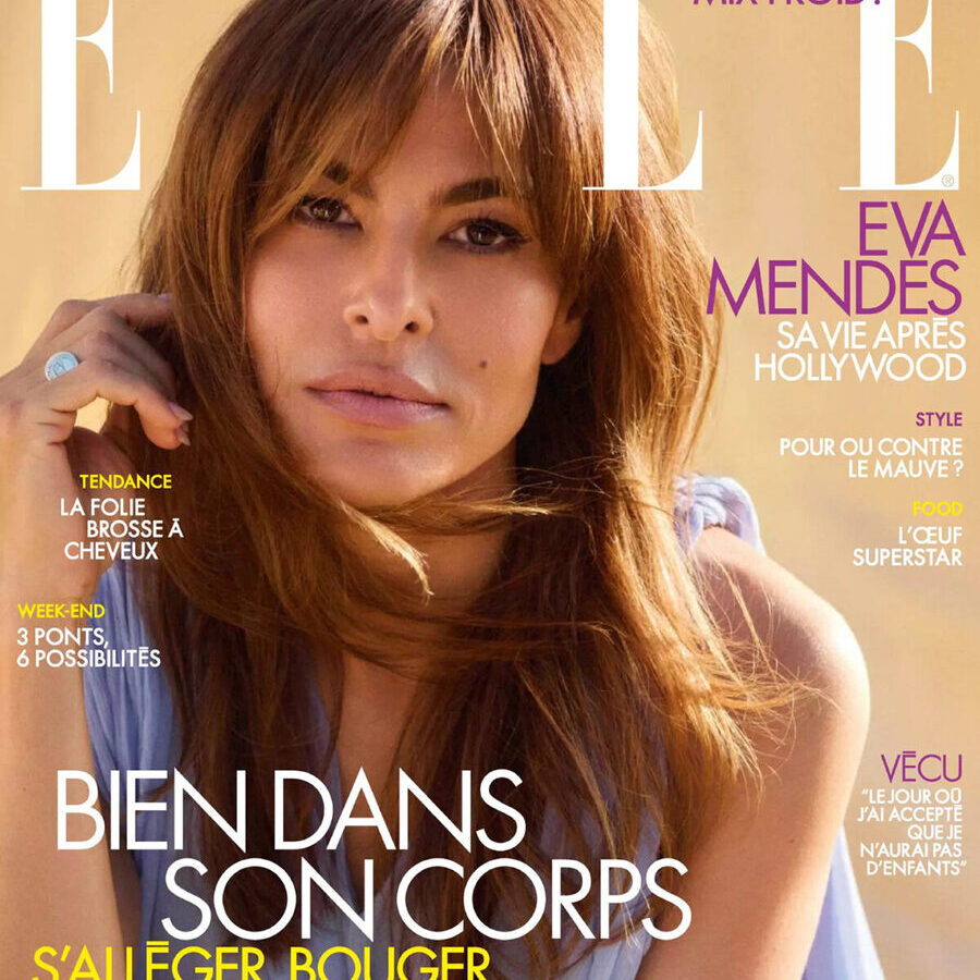 Eva Mendes in Stella McCartney: Magnetic Energy on the Cover of Elle France
