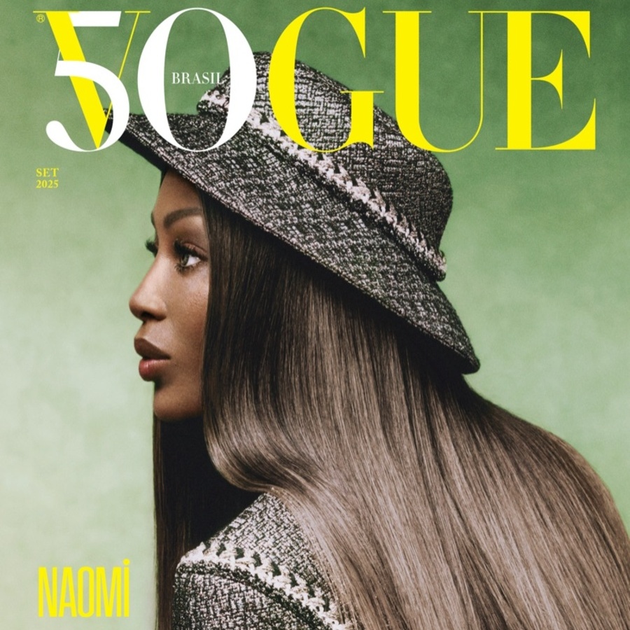 Naomi Campbell sulla copertina di Vogue Brazil: 50 anni di stile e forza