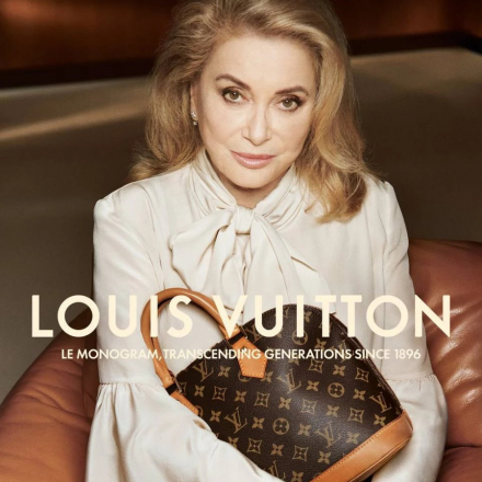 Catherine Deneuve y Louis Vuitton: 130 años del legendario monograma