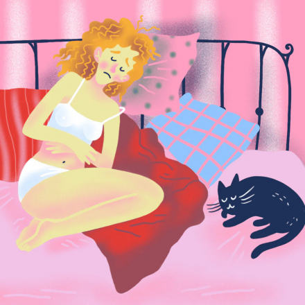 What happens to the body before and during menstruation?